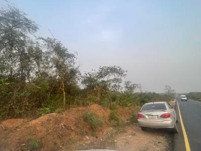 Investment Opportunity 1acre Main Road Land, Imeko-aiyetoro Expressway,onisasa Town Opposite Alamala Barack, Rounda, Abeokuta North, Ogun, Commercial Land for Sale