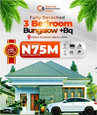 Luxury Detached 3 Bedroom Bungalow with a Bq, Idera Scheme, Ibeju Lekki, Lagos, Detached Bungalow for Sale