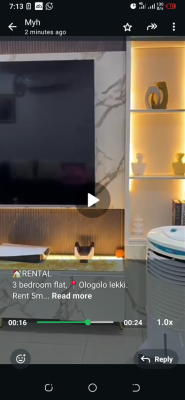 3 Bedroom Flat / Apartment, Ologolo, Lekki, Lagos, Flat / Apartment for Rent