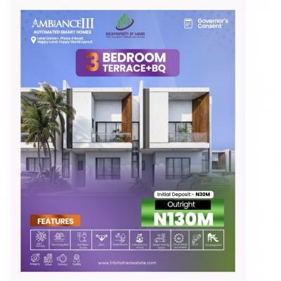 3 Bedroom Terrace Duplex in Sangotedo Lekki, By Lekki Gardens, Ajah, Lagos, Terraced Duplex for Sale