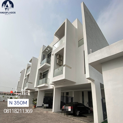 Stunning  Fully Serviced 4 Bedroom Terrace Duplex, Lekki, Lagos, Terraced Duplex for Sale