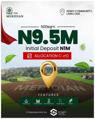 The Meridian Estate, Isiwo Community in Ljebu Ode, Ijebu Ode, Ogun, Mixed-use Land for Sale