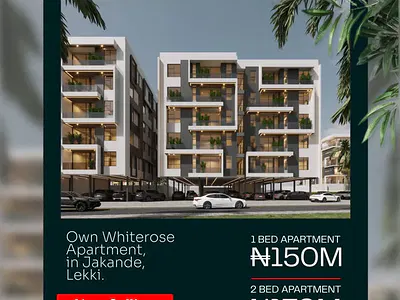 2 Bedrooms Apartment — Mayegun Jakunde, Lekki Phase 2, Lekki, Lagos