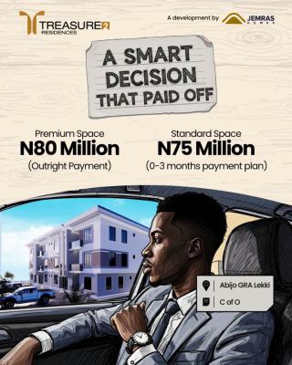 2bedrooms Apartment, Treasure Resistance Abijo Gra, Abijo, Lekki, Lagos, Block of Flats for Sale