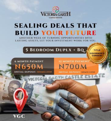 Classic 5 Bedroom Duplex + Bq, Vgc, Lekki, Lagos, Detached Duplex for Sale