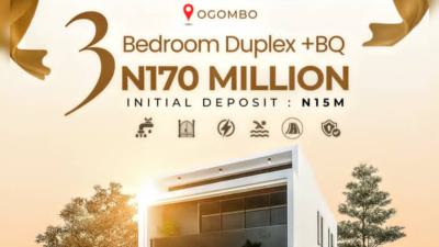 Beautiful 4 Bedroom Duplex, Ogombo Road, Ajah, Lagos, Terraced Duplex for Sale