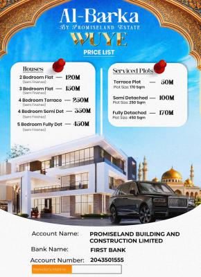 Offplan and Landed Properties Available, Opposite Mountain of Fire Ministries, Wuye, Abuja, Residential Land for Sale