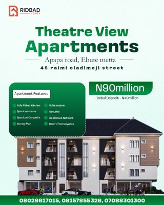 2 Bedroom Apartment, Ebute Metta West, Yaba, Lagos, Block of Flats for Sale
