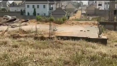 a Solidly Built 650 Sqm Estate Plot with Dpc, Rainbow Estate Congress Valley, Pyakasa, Lugbe District, Abuja, Residential Land for Sale