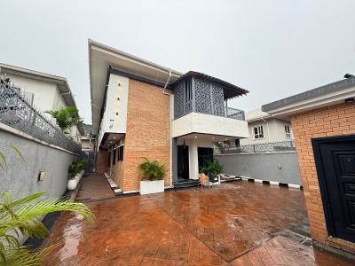 Fully Furnished 5-bedroom Detached House  with Pool and Bq, Lekki Phase 1, Lekki, Lagos, Detached Duplex for Rent
