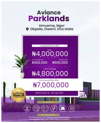 Land in Prime Location Owrri, Ngor Okpala, Owerri Municipal, Imo, Residential Land for Sale