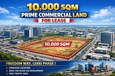 10,000sqm Prime Commercial Land, Freedom Way, Lekki Phase 1, Lekki, Lagos, Commercial Land for Rent