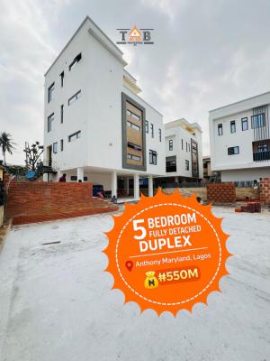 Newly Built 5 Bedroom Fully Detached Duplex, Anthony, Maryland, Lagos, Detached Duplex for Sale