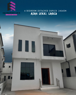 4 Bedrooms Detached Duplex, Off Abraham Adesanya, Before Lagos Business School, Ajah, Lagos, Detached Duplex for Sale