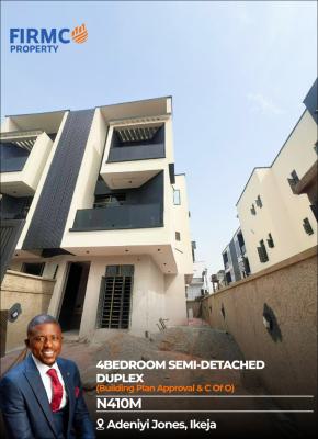 Smartly Crafted 4 Bedroom Semi-detached Duplex, Adeniyi Jones, Ikeja, Lagos, Semi-detached Duplex for Sale