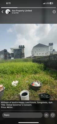 Standard Plot of Land Inside Decent Estate, Happy Land Estate, Sangotedo, Ajah, Lagos, Residential Land for Sale
