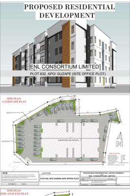 3 Bedroom Flat with 1 Room Bq Off Plan Promo, Fha, Guzape District, Abuja, Block of Flats for Sale