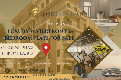 Luxury Waterfront 2-bedroom Flats, Osborne, Ikoyi, Lagos, Flat / Apartment for Sale