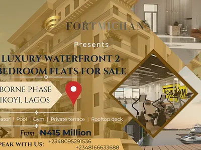 Off Plan Luxury Waterfront 2 Bedroom Flats
