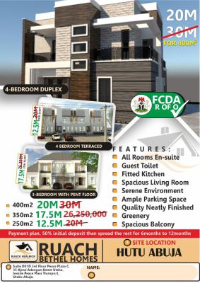 From 250 Sqm to 400sqm Estate Lamd, Hutu, Kiami, Lugbe District, Abuja, Residential Land for Sale