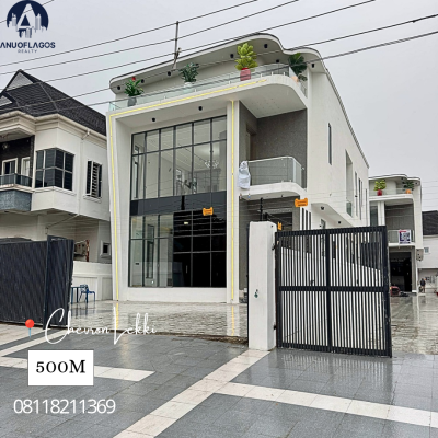 Magnificent 5 Beds with a Private Pool, Chevron Tollgate, Lekki, Lagos, Detached Duplex for Sale