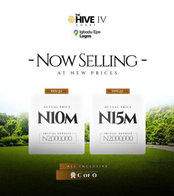 Affordable Acers of C of O Land, The Hive Iv Court, Igbodu, Epe, Lagos, Mixed-use Land for Sale