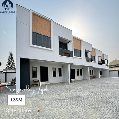 Self Serviced 4 Bedroom Terrace Duplex, Sangotedo, Ajah, Lagos, Terraced Duplex for Sale