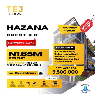 Buy and Build Affordable Land with Up to 12 Month Payment Plan, Ibadan, Oyo, Land for Sale