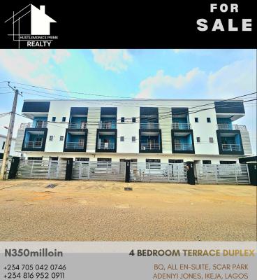Lovely, Spacious 4 Bedroom Terrace Duplex with Bq, Adeniyi Jones, Ikeja, Lagos, Terraced Duplex for Sale