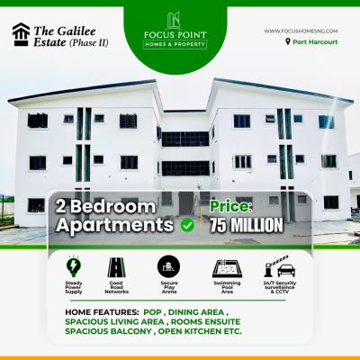2bedroom Apartment House, Galilee Estate, Gitto Estate Km 4 East West Road, Obirikwere Fly Over, Port Harcourt, Rivers, Flat / Apartment for Sale