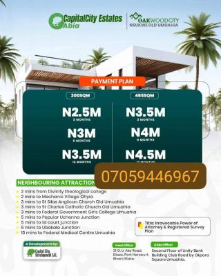 Plots of Affordable Land, Nsukwe Old Umuahia, Umuahia, Abia, Mixed-use Land for Sale