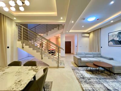 Perfect 4-bedroom Duplex in a Private Self Compound, Alhaji Bashorun, Ikoyi, Lagos, Detached Duplex Short Let