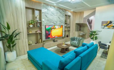 Clean and Luxury 4bedroom Detach Duplex in Chevron, Chevy View Estate, Lekki, Lagos, Semi-detached Duplex for Rent