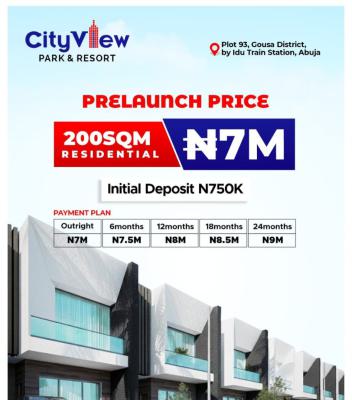 Premium 200sqm Residential Plot with Guaranteed Title, City View Park and Resort Is Located in Gousa District Close to Airport, Lugbe District, Abuja, Residential Land for Sale