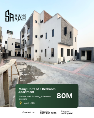 Many Units Pay and Move in Very Spacious in a Secured Estate with Code, Sangotedo, Ajah, Lagos, Block of Flats for Sale