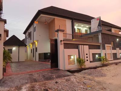 Newly Built 4 Bedroom Semi Detached with a Room Self Contain Bq, Sangotedo, Sangotedo, Ajah, Lagos, House for Sale