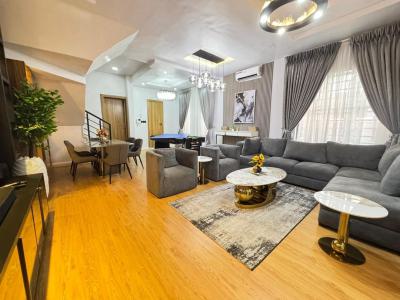Luxury 3 Bedroom Duplex Apartment with Ps5 and Snooker Board, Spg Road, Ologolo, Lekki, Lagos, Terraced Duplex Short Let