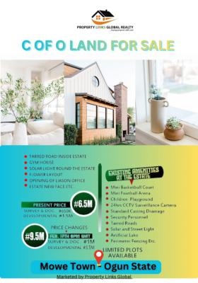 Affordable Buy and Build Land with C of O, Buy and Build Land with Built Structures Already, Mowe Town, Ogun, Residential Land for Sale