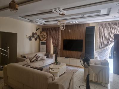 Fully Furnished Four(4) Bedrooms Duplex @palm Heights Estate, Palm Heights Estate Von Road, Off Airport Road Abuja, Lugbe District, Abuja, Terraced Duplex for Rent