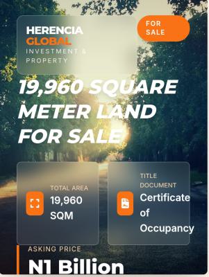 19,960sqm Land, Isheri North, Opic, Isheri North, Ogun, Mixed-use Land for Sale
