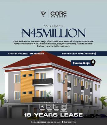 2 Bedroom 18-year Long Lease in High Demand and Profitable Residential, Alausa, Ikeja, Lagos, Flat / Apartment for Sale