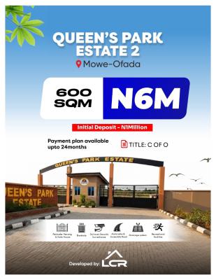 Queens Park Estate, Mowe Ofada, Ogun, Mixed-use Land for Sale