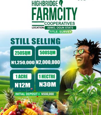 Farm Land, Isiwo, Ijebu Ode, Ogun, Industrial Land for Sale