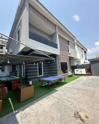 Luxury 4 Bedroom Fully Detached Duplex with Pool, Fitted Acs, Lekki Phase 1, Ikate, Lekki, Lagos, Detached Duplex for Rent