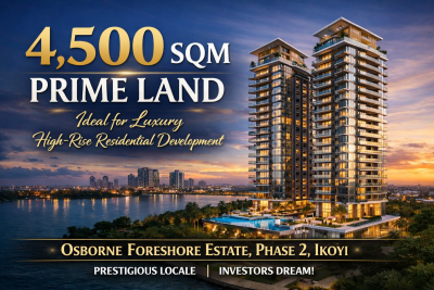 4,500sqm Prime Land Ideal for Luxury High-rise Residential Development, Foreshore Estate, Phase 2, Osborne, Ikoyi, Lagos, Residential Land Joint Venture