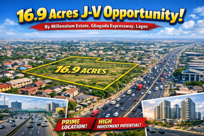 16.9 Acres Residential/commercial J-v Opportunity!, By Millennium Estate, Gbagada, Lagos, Mixed-use Land Joint Venture