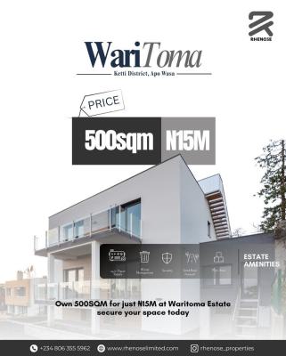 Land at Waritoma Estate, Pyakasa-- 500sqm, Waritoma Estate, Pyakasa, Lugbe District, Abuja, Residential Land for Sale