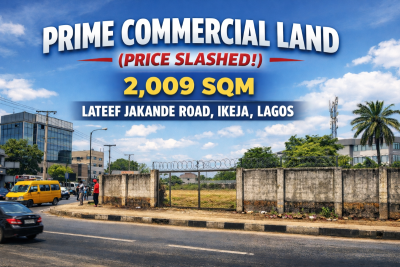 Prime 2,009sqm Commercial Land (price Slashed), Lateef Jakande Road, Ikeja, Lagos, Commercial Land for Sale