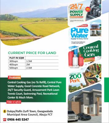 C of O Plots of Land in Gwagwalada, Abuja, Dukpa/rafin, Zurfi Town, Gwagwalada, Abuja, Residential Land for Sale