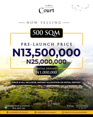 De Platinum Court, Ketu, Epe, Lagos, Mixed-use Land for Sale